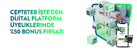 Dijital Platform Üyeliklerinde %50 Bonus Fırsatı