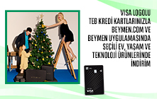 Visa Logolu TEB Kredi Kartlarınızla Beymen'de Seçili Ürünlerde İndirim