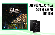 Ateş Ocakbaşı'nda %20'ye varan İndirim!