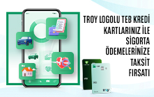 TROY Logolu TEB Kredi Kartlarınız ile Sigorta Ödemelerinize Taksit Fırsatı!