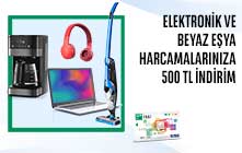 TEB Ticari Banka Kartı ile Elektronik ve Beyaz Eşya Harcamalarınıza 500 TL İndirim!