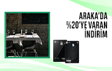 Araka'da %20’ye Varan İndirim!