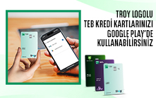 TEB TROY Logolu Kredi Kartlarınızı Google Play Ödemelerinde Kullanabilirsiniz!