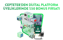 CEPTETEB'den Dijital Platform Üyeliklerinde %50 Bonus Fırsatı