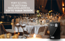 TEB'den Yurt İçi Otel ve Restoran Harcamalarınıza %20'ye Varan İndirim