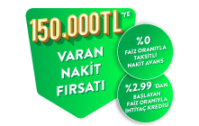 150.000 TL'ye Varan Nakit Fırsatı!