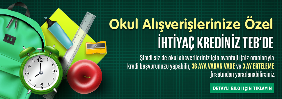 TEB'den Okula Dönüş Kredisi