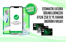 Otomatik Fatura Ödeme Talimatlarınıza %20 indirim