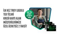 TEB'den ilk kez Ticari Kredi Kartı Alan Müşterilerimize Özel Ücretsiz 2 Taksit Fırsatı!