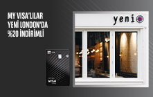 my Visa'lılara Yeni London'da %20 İndirim Ayrıcalığı