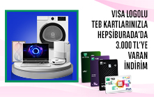 Visa Logolu TEB Kredi Kartları ile Hepsiburada'da 3.000 TL’ye Varan İndirim