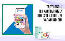 idefix'te TEB TROY kartınızla Toplamda 3.000 TL'ye varan İndirim Fırsatı!