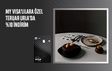 my Visa'lılara Özel Teruar Urla'da %10 İndirim Ayrıcalığı