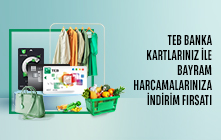 TEB Bireysel Banka Kartları ile Bayram Harcamalarınıza 500 TL İndirim!