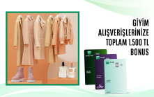 Giyim Alışverişlerinize Toplam 1.500 TL Bonus!