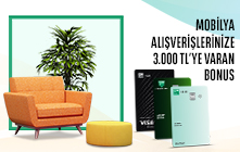 Mobilya Harcamanıza 3.000 TL'ye Varan Bonus! 