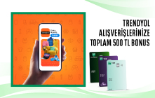 Trendyol Alışverişlerinize 500 TL Bonus!