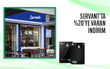 Servant'ta %20'ye varan İndirim!