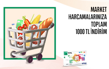 TEB Ticari Banka Kartı ile Market ve Gıda Harcamalarınıza Toplam 1000 TL İndirim!