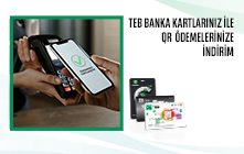 TEB Bireysel Banka Kartlarınızla QR Ödemelerinize Size Özel 250 TL İndirim!