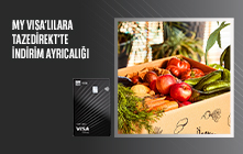 My Visa'lılara Tazedirekt'te İndirim Ayrıcalığı 