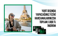 TEB Ticari Kredi Kartları ile Yurt Dışı Harcamalarınıza 1000 TL Indirim! 