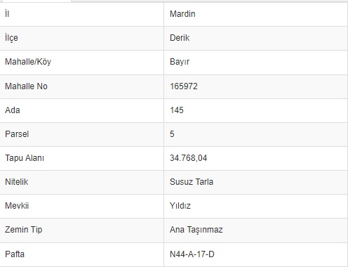 9827 Mardin Derik'de 34.768 m2 Tarla — foto 4